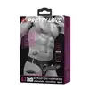 Pretty Love - Marvin. Czarny wibrujący strap-on. Sterowanie pilotem. 