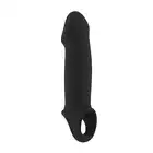 Sono - Stretchy Penis Extension No. 33. Ultra miękka czarna nakładka powiększająca i stymulująca. 