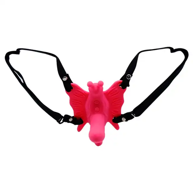 Ultra Harness - Passionate Sensual Comfort Strap On. Mini strap on z motylkiem. 10 wibracji!