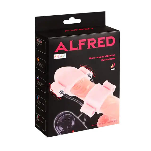 Baile - Alfred Stimulator. Nakładka na penisa z wibrującymi diodami. 
