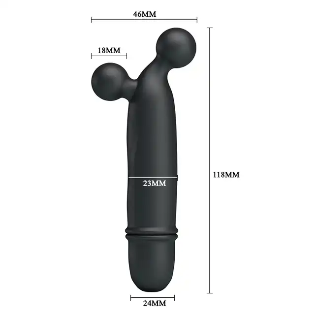 Pretty Love - Goddard Hot Black. Mini wibrator, 10 funkcji wibracji, najwyższej jakości wykonanie. 