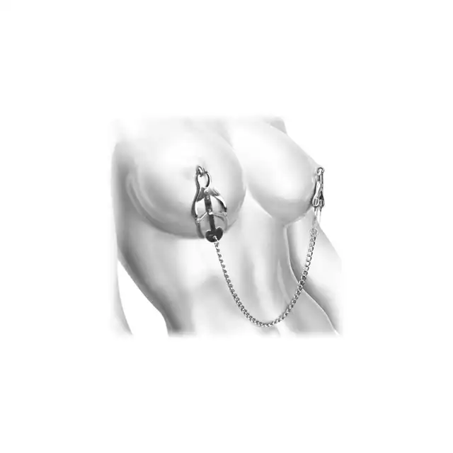 Master Series - Sterling Monarch Nipple Vice. Silne klamerki na sutki. Idealne dla zaawansowanych. 