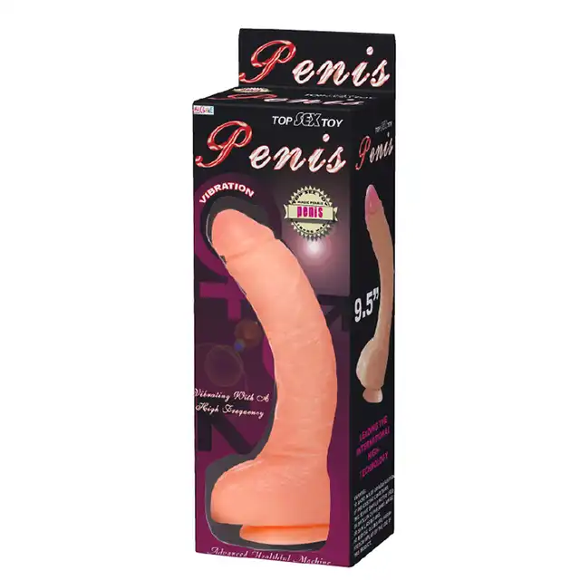 Top Sex Toy - Penis. Duży penis z kręgosłupem. Zmysłowe wibracje. 