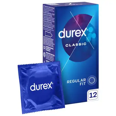 Durex Classic 12 szt. Easy-on.  Klasyczny bestseller światowej marki.