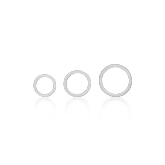 Calexotics - Silicone Support Rings Clear - zestaw 3 ringów na penisa. Zwiększona erekcja gwarantowana