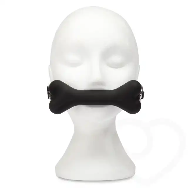 LoveToy - Silicone dog bone gag. Unikatowy gag w kształcie kości. 