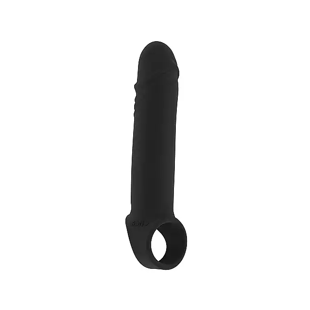 Sono - Stretchy Penis Extension No. 31. Najlepsza nakładka na penisa, silikon premium! Wydłużenie i pogrubienie. 