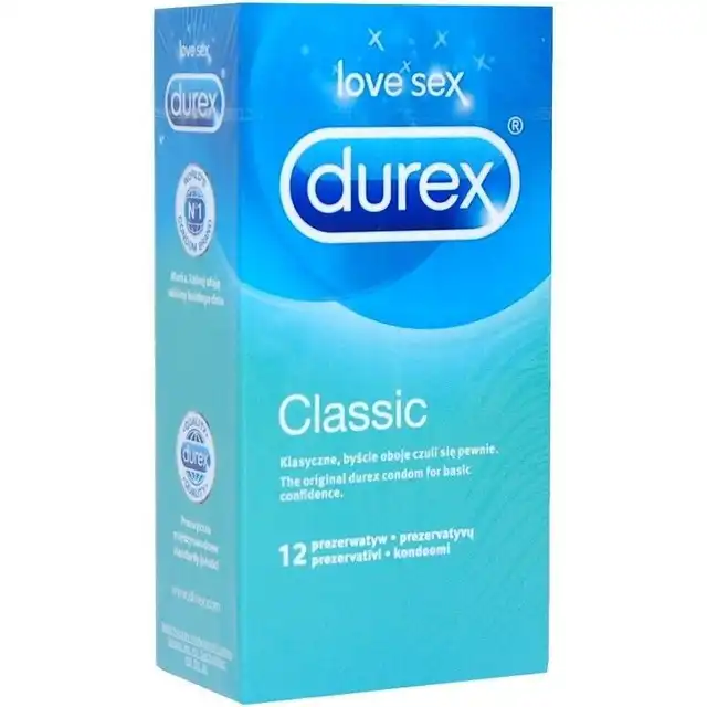 Durex Classic 12 szt. Easy-on.  Klasyczny bestseller światowej marki.