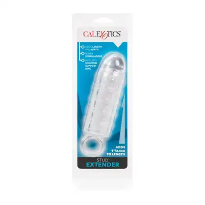Calexotics - Stymulator-Stud Extender - przezroczysta przedłużka na penisa z wypustkami