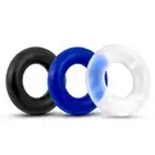 LoveToy - Triple Donut Ring Set. Zestaw 3 ringów erekcyjnych. Super elastyczne i uniwersalne. 