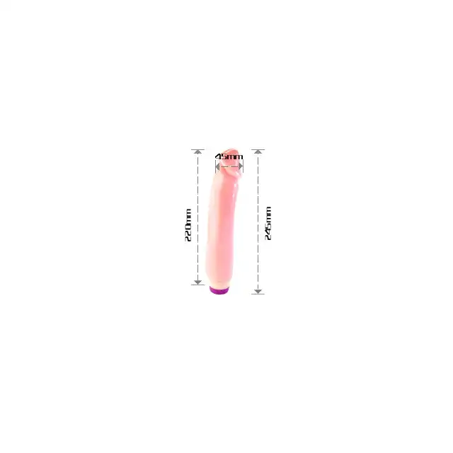 Multi Speed Flexible Vibrator - Cielisty wibrator z gładkiego silikonu. 21 cm.