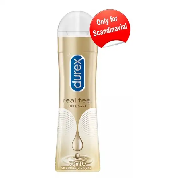 Durex Real Feel - poczuj długotrwały i jedwabisty poślizg z tym żelem na bazie silikonu - 50 ml
