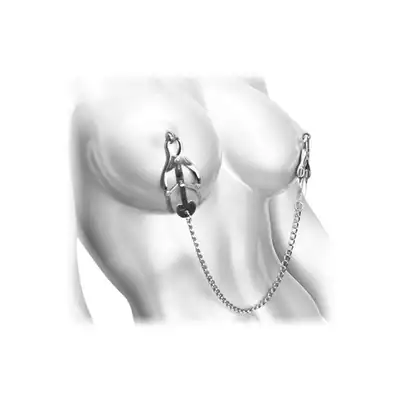 Master Series - Sterling Monarch Nipple Vice. Silne klamerki na sutki. Idealne dla zaawansowanych. 