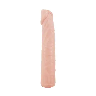 Silicone Sleeve - Nakladka na Penisa. Wydłużenie o 6 cm! Naturalny kolor, dla początkujących i zaawansowanych. 