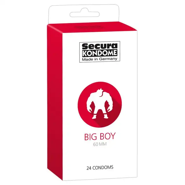 Secura - Big 60mm 24er - prezerwatywy o zwiększonej średnicy, 24 sztuki