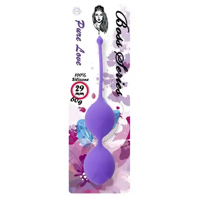 Silicone Kegel Balls 29mm 60g Purple - Boss Series