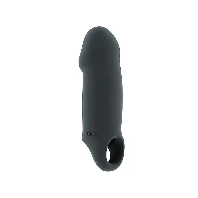 Sono - Stretchy Thick Penis Extension No. 37. Przezroczysta nakładka. Ekstra powiększenie i pogrubienie penisa. 100% satysfakcji!