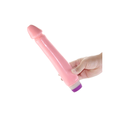 Multi Speed Flexible Vibrator - Cielisty wibrator z gładkiego silikonu. 21 cm.