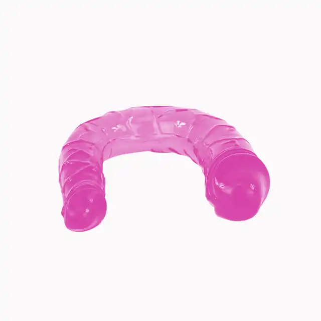Double Dong - Podwójne dildo do penetracji 2 w 1. Różne końcówki, żelowy materiał. 