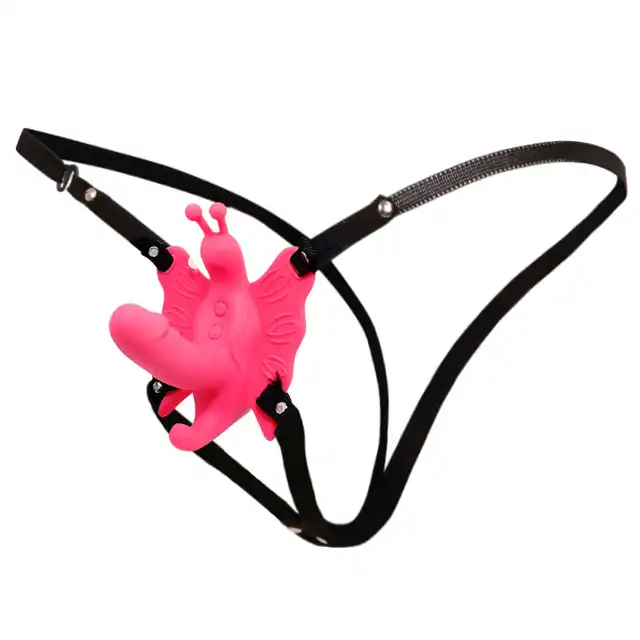 Ultra Harness - Passionate Sensual Comfort Strap On. Mini strap on z motylkiem. 10 wibracji!