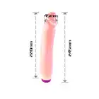 Multi Speed Flexible Vibrator - Cielisty wibrator z gładkiego silikonu. 21 cm.