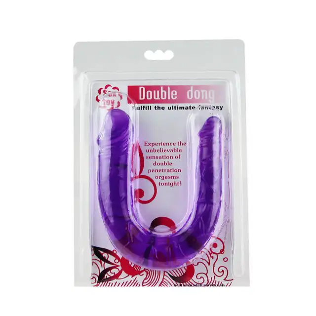 Double Dong - Podwójne dildo do penetracji 2 w 1. Różne końcówki, żelowy materiał. 