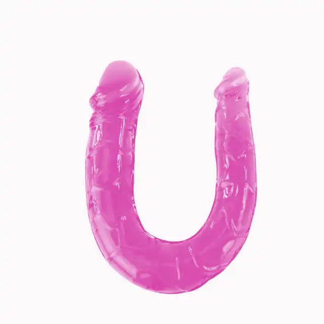 Double Dong - Podwójne dildo do penetracji 2 w 1. Różne końcówki, żelowy materiał. 