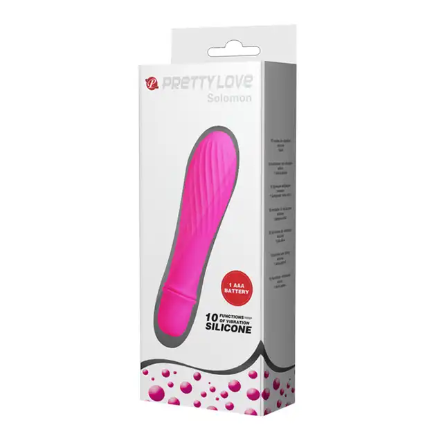 Pretty Love - Solomon Hot Pink. Klasyczny różowy wibrator z pogrubioną końcówką. 