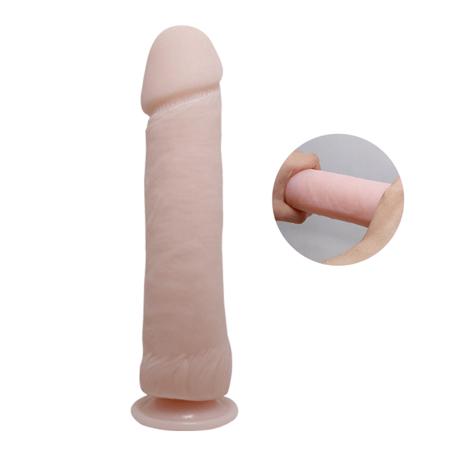 The Big Penis - Silikonowe dildo. Realistyczna faktura, przyjemny silikon. 24cm.