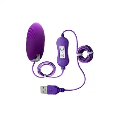 A-Toys Vibrating Egg Shelly Purple. Rewelacyjne mocno wibrujące silikonowe jajeczko z 20 programami. Fioletowe.