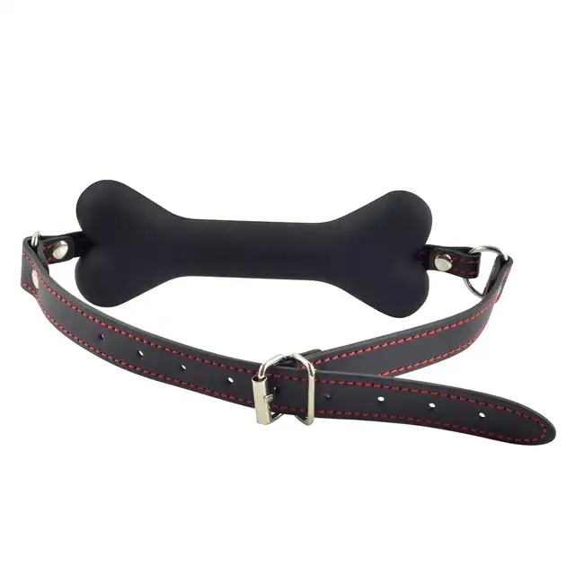 LoveToy - Silicone dog bone gag. Unikatowy gag w kształcie kości. 