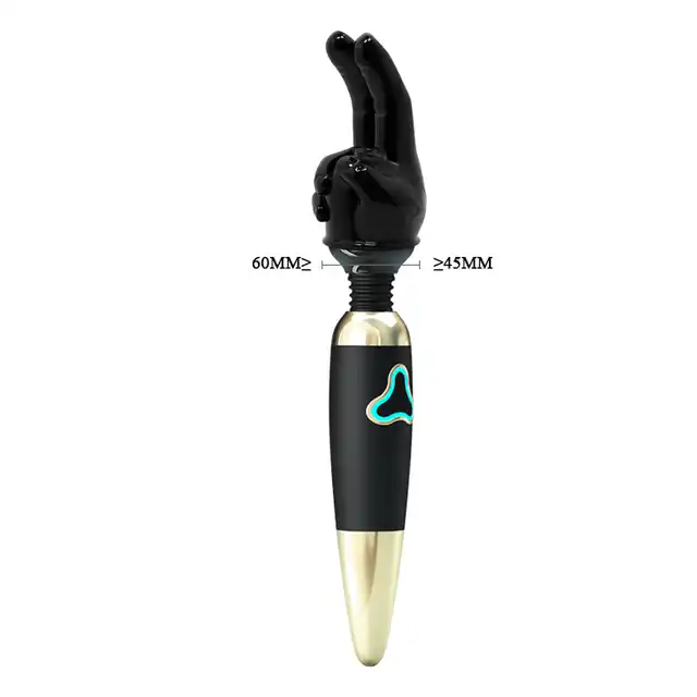 Power Head - Double Finger Wang Massager Head. Końcówka do masażera w kształcie palców. 