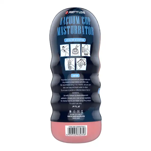 Pretty Love - Vacuum Cup Masturbator Mouth. Ultra realistyczne doznania, cyber skóra!