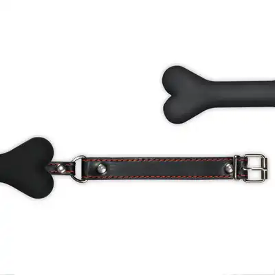 LoveToy - Silicone dog bone gag. Unikatowy gag w kształcie kości. 