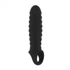 Sono - Stretchy Penis Extension No. 32. Ultra miękka, falista nakładka powiększająca i stymulująca. 