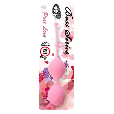 Bseries - Silikonowe kulki gejszy 29mm 60g Pink 