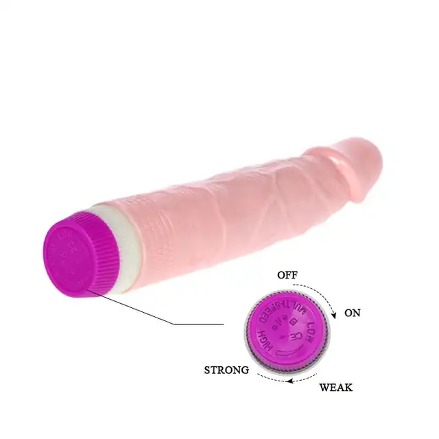 Baile - Rotate Vibrator. Realistyczny, rotacyjny wibrator z wyraźnymi żyłkami. Niesamowite doznania. 