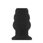 Sono - Medium Hollow Tunnel Butt Plug No.50. Czarny stymulujący plug najwyższej jakości. 