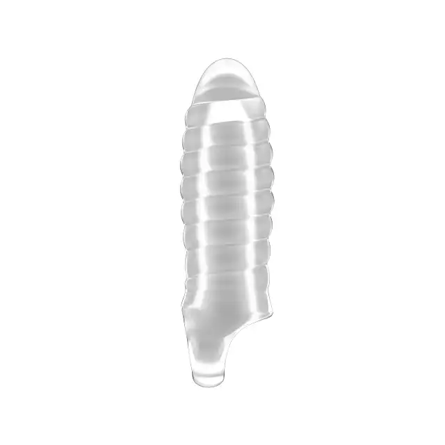 Sono - Stretchy Thick Penis Extension No. 36. Falista nakładka na penisa powiększająca i stymulująca. 100% satysfakcji!
