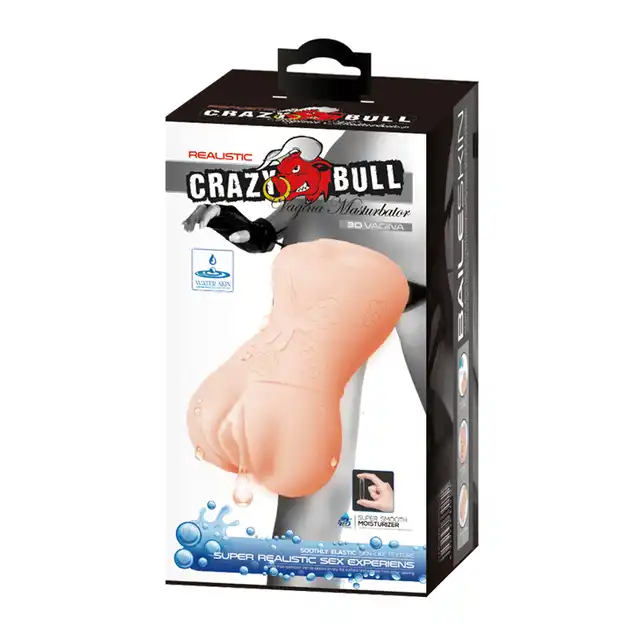 Crazy Bull - 3D Vagina - masturbator z realistyczną waginą oraz piersiami. Wcięcie w talii do łatwego trzymania