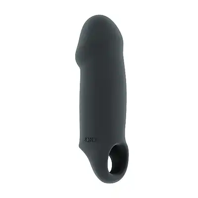Sono - Stretchy Thick Penis Extension No. 37. Przezroczysta nakładka. Ekstra powiększenie i pogrubienie penisa. 100% satysfakcji!