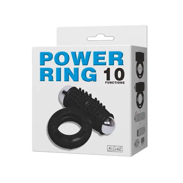 Power Ring - Pierścień erekcyjny, aż 10 funkcji niesamowitych wibracji! 