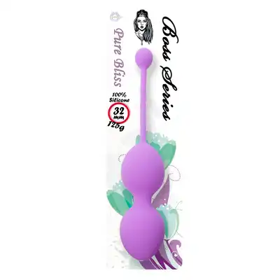 Kulki gejszy-Silicone Kegel Balls 32mm 125g Purple 