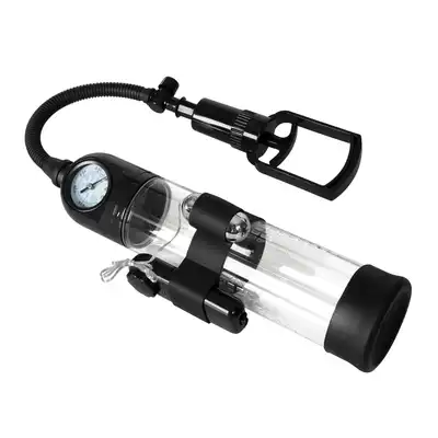 Pompka-Powerpump MASTER Vibrating - Black&amp;Clear