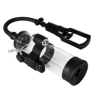 Pompka-Powerpump MAX Vibrating - Black&amp;Clear