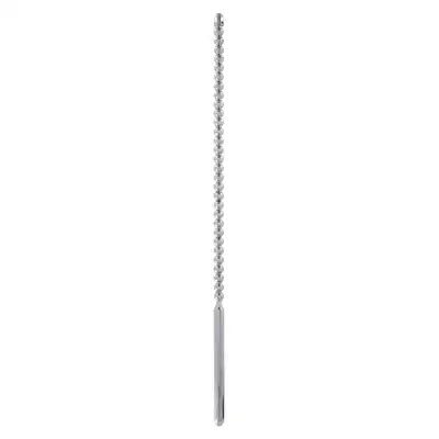 Steel Power Tools - Dip Stick Ribbed 6 mm Silver. Metalowy dilator z prążkowaną struktrą. Niesamowita stymulacja cewki moczowej