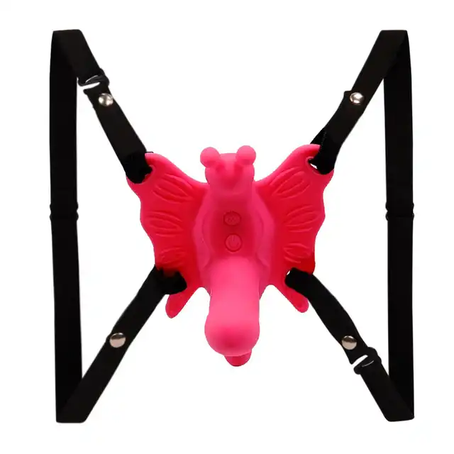 Ultra Harness - Passionate Sensual Comfort Strap On. Mini strap on z motylkiem. 10 wibracji!