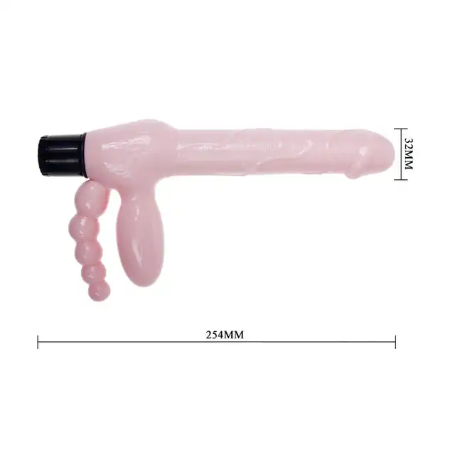 Super Strapless Dildo - Wibrujące dildo do podwójnej stymulacji. Jak strap on! Mega Sale!