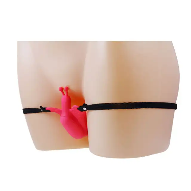 Ultra Harness - Passionate Sensual Comfort Strap On. Mini strap on z motylkiem. 10 wibracji!