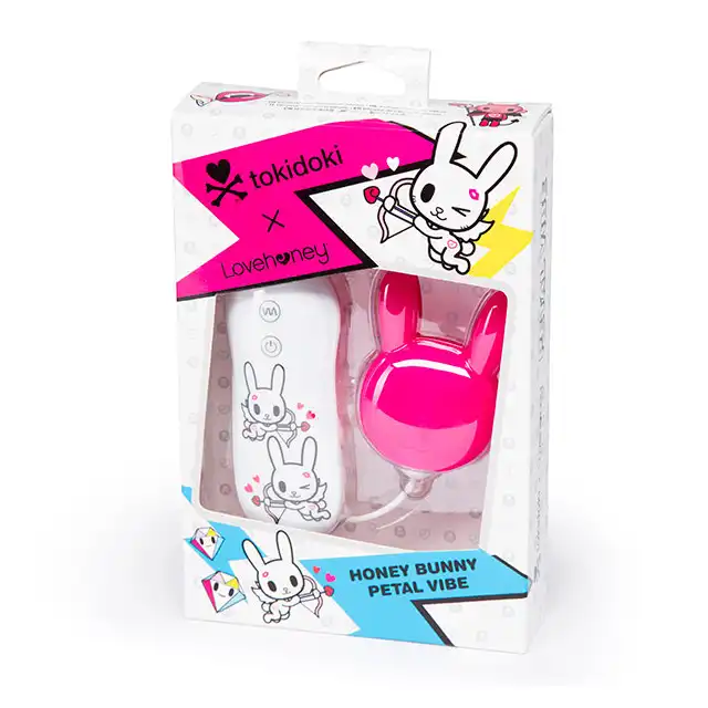 Tokidoki - Honey Bunny Petal Vibe. Jajeczko wibrujące z miękką, silikonowa nakładką.